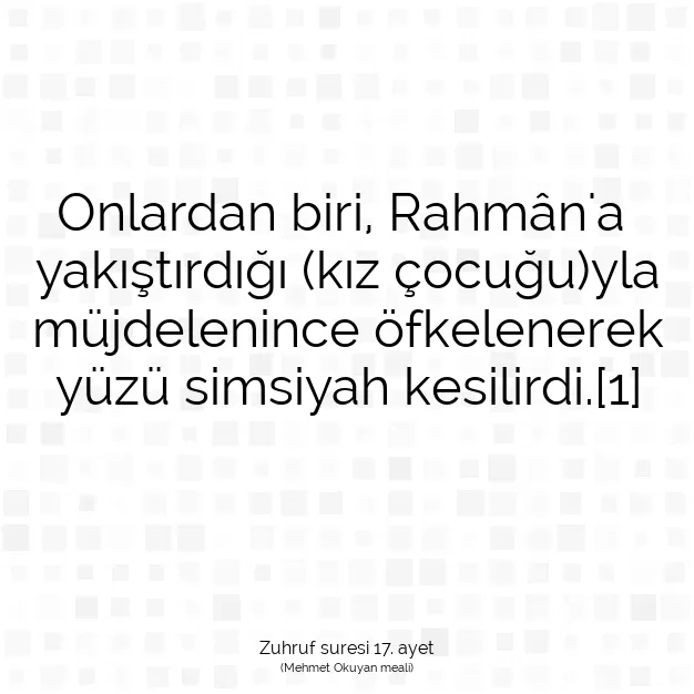 Ayetbul | Kuran Mealleri | Quran | Zuhruf suresi 17. ayet