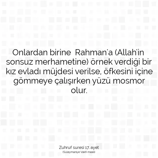 Ayetbul | Kuran Mealleri | Quran | Zuhruf suresi 17. ayet