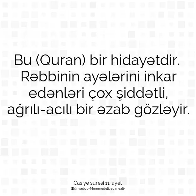 Ayetbul | Kuran Mealleri | Quran | Casiye suresi 11. ayet