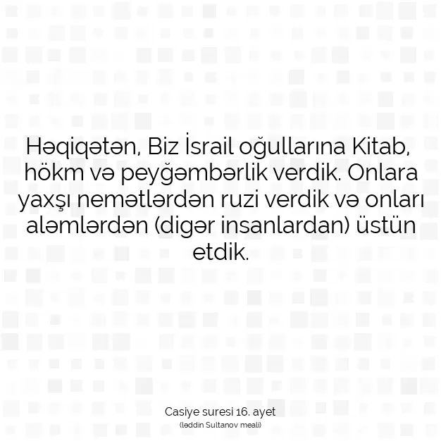 Ayetbul | Kuran Mealleri | Quran | Casiye suresi 16. ayet