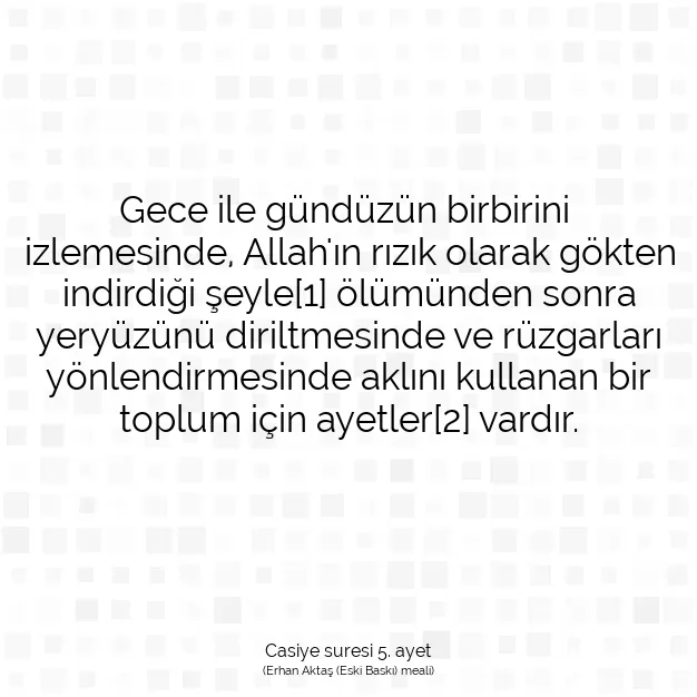 Ayetbul | Kuran Mealleri | Quran | Casiye suresi 5. ayet