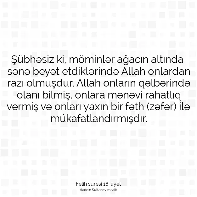 Ayetbul | Kuran Mealleri | Quran | Fetih suresi 18. ayet