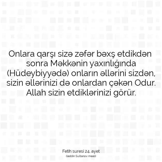 Ayetbul | Kuran Mealleri | Quran | Fetih suresi 24. ayet