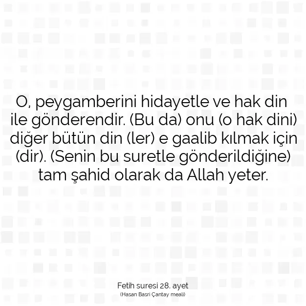 Ayetbul | Kuran Mealleri | Quran | Fetih suresi 28. ayet