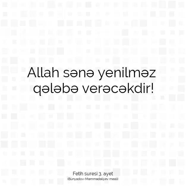 Ayetbul | Kuran Mealleri | Quran | Fetih suresi 3. ayet