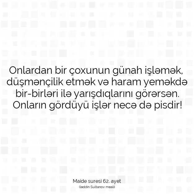 Ayetbul | Kuran Mealleri | Quran | Maide suresi 62. ayet