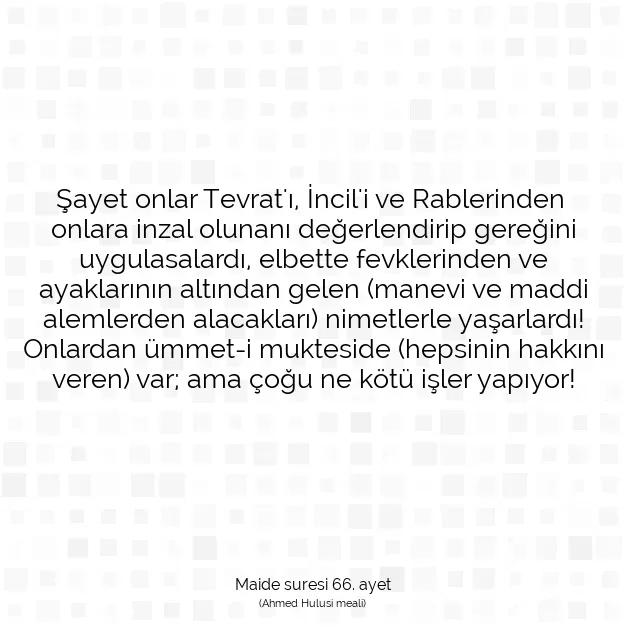 Ayetbul | Kuran Mealleri | Quran | Maide suresi 66. ayet