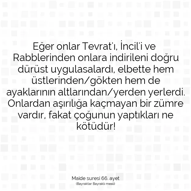 Ayetbul | Kuran Mealleri | Quran | Maide suresi 66. ayet