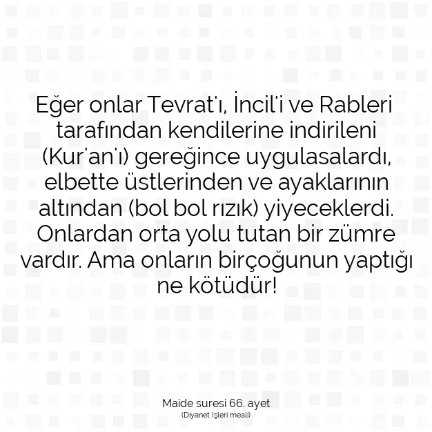 Ayetbul | Kuran Mealleri | Quran | Maide suresi 66. ayet