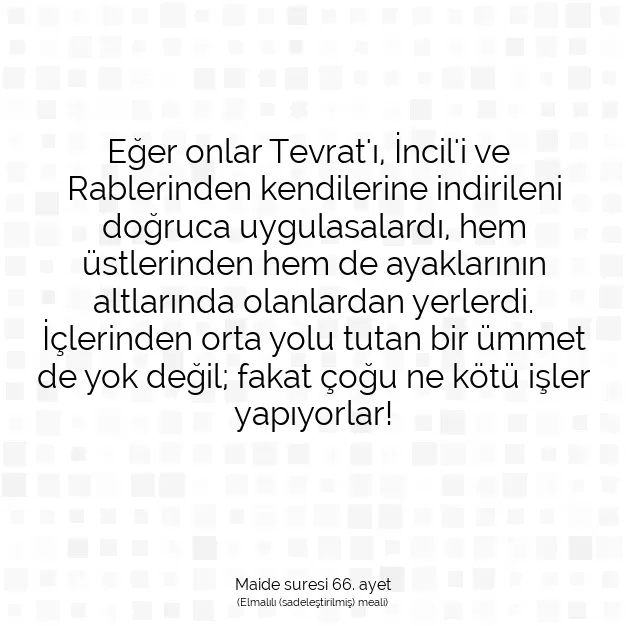 Ayetbul | Kuran Mealleri | Quran | Maide suresi 66. ayet