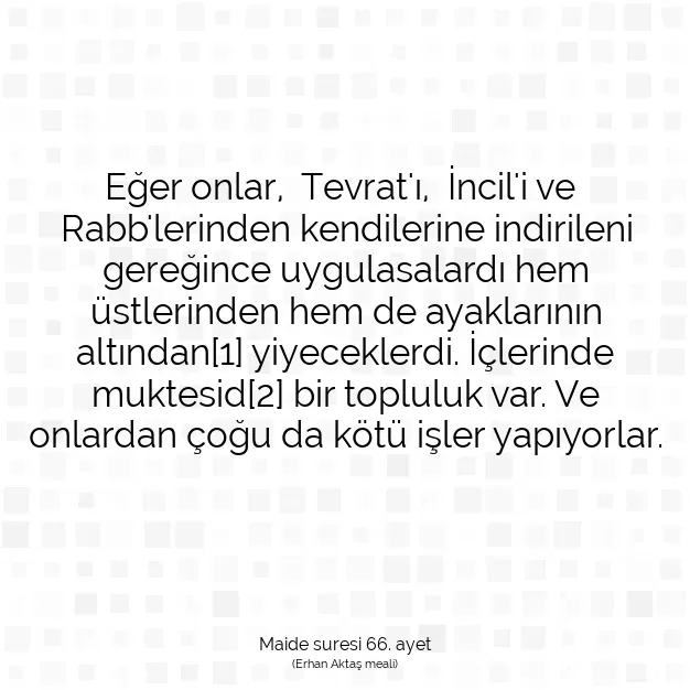 Ayetbul | Kuran Mealleri | Quran | Maide suresi 66. ayet