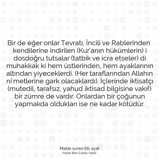 Ayetbul | Kuran Mealleri | Quran | Maide suresi 66. ayet