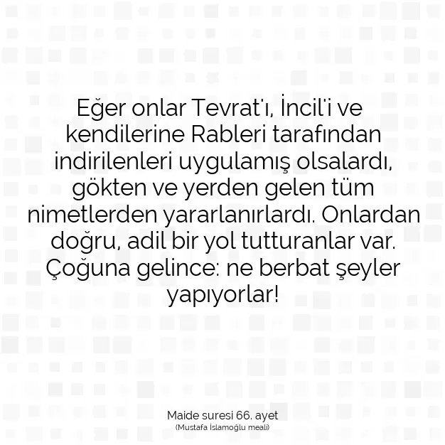 Ayetbul | Kuran Mealleri | Quran | Maide suresi 66. ayet