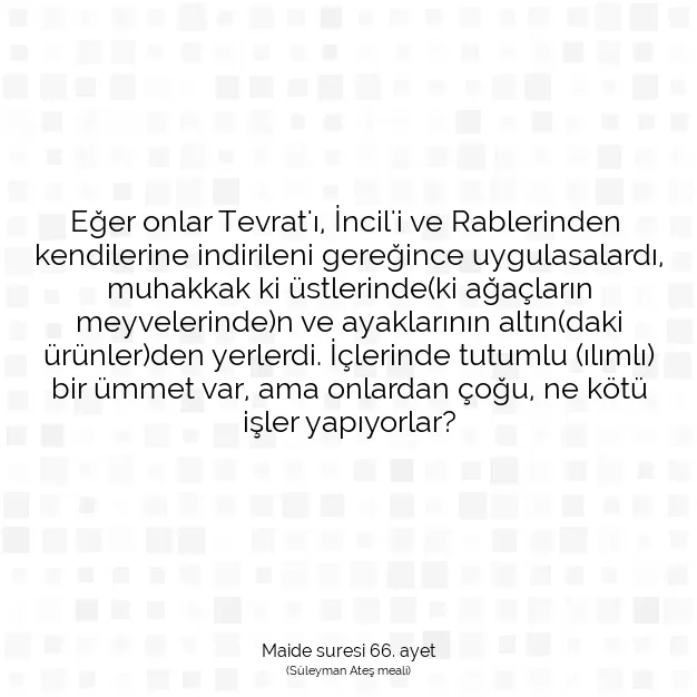 Ayetbul | Kuran Mealleri | Quran | Maide suresi 66. ayet