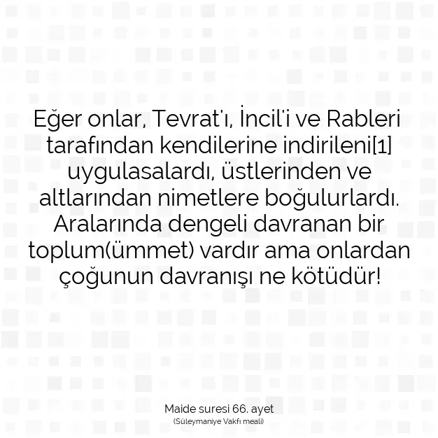 Ayetbul | Kuran Mealleri | Quran | Maide suresi 66. ayet