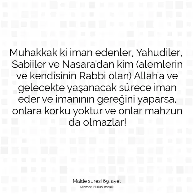 Ayetbul | Kuran Mealleri | Quran | Maide suresi 69. ayet