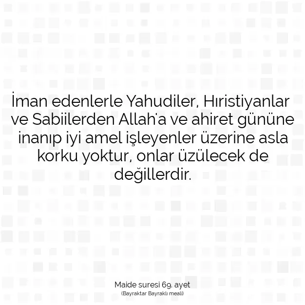 Ayetbul | Kuran Mealleri | Quran | Maide suresi 69. ayet