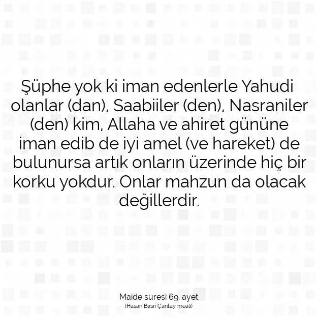 Ayetbul | Kuran Mealleri | Quran | Maide suresi 69. ayet