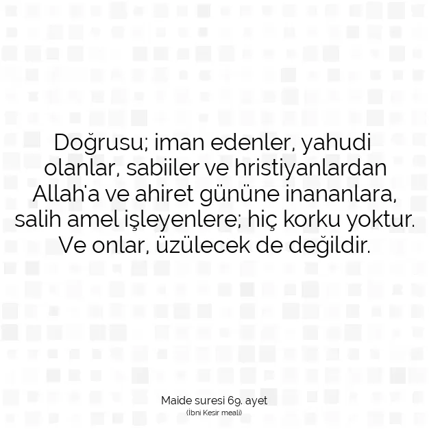 Ayetbul | Kuran Mealleri | Quran | Maide suresi 69. ayet