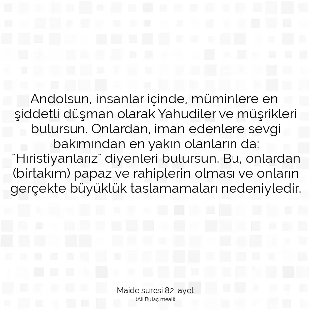 Ayetbul | Kuran Mealleri | Quran | Maide suresi 82. ayet