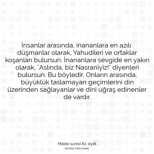 Ayetbul | Kuran Mealleri | Quran | Maide suresi 82. ayet