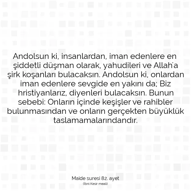 Ayetbul | Kuran Mealleri | Quran | Maide suresi 82. ayet