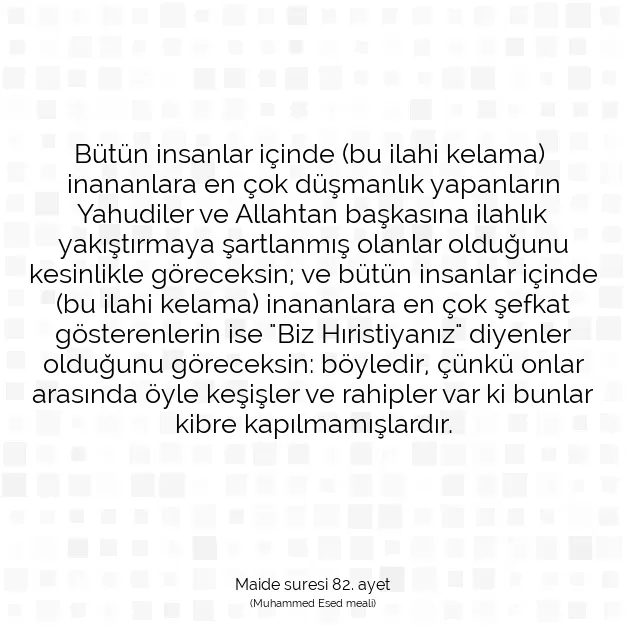 Ayetbul | Kuran Mealleri | Quran | Maide suresi 82. ayet