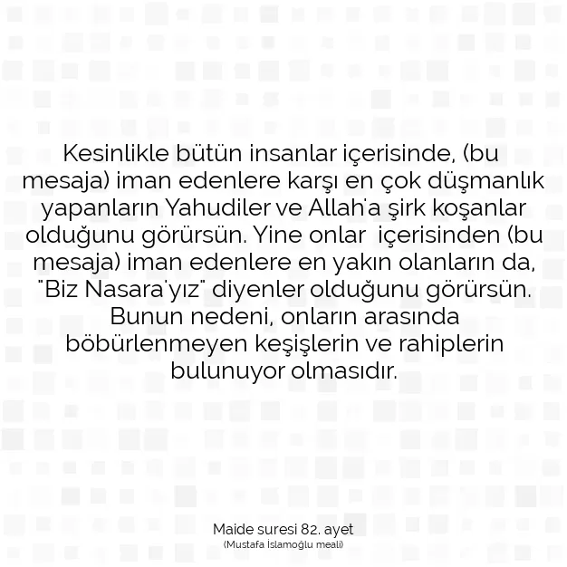 Ayetbul | Kuran Mealleri | Quran | Maide suresi 82. ayet