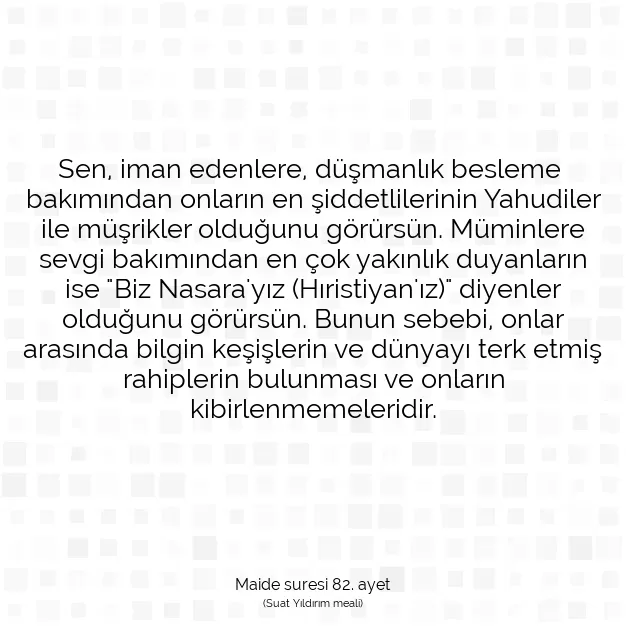 Ayetbul | Kuran Mealleri | Quran | Maide suresi 82. ayet