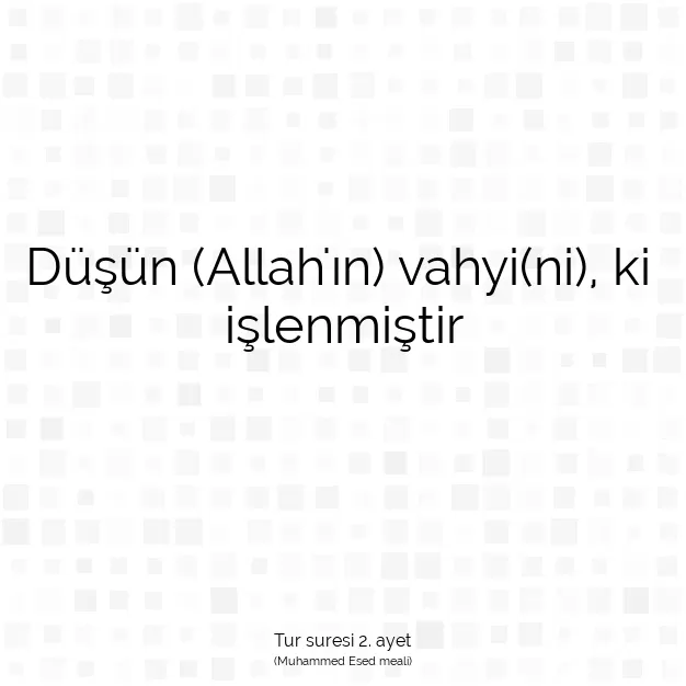 Ayetbul | Kuran Mealleri | Quran | Tur suresi 2. ayet