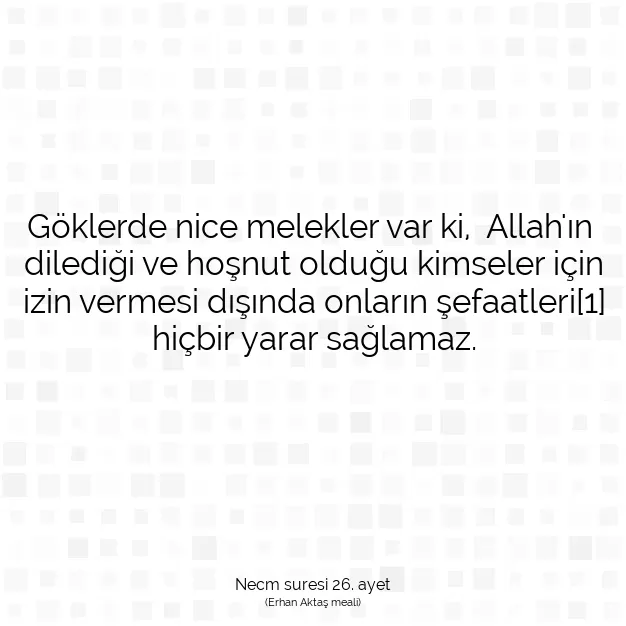 Ayetbul | Kuran Mealleri | Quran | Necm suresi 26. ayet