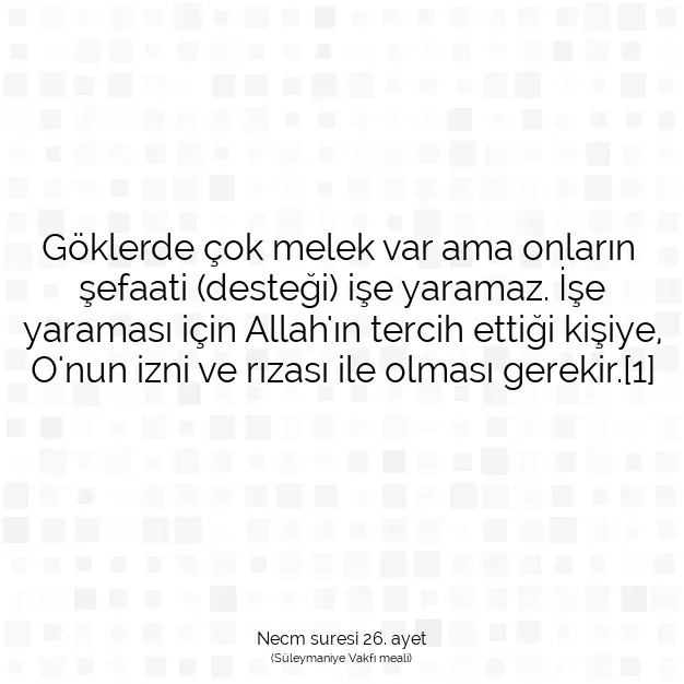 Ayetbul | Kuran Mealleri | Quran | Necm suresi 26. ayet