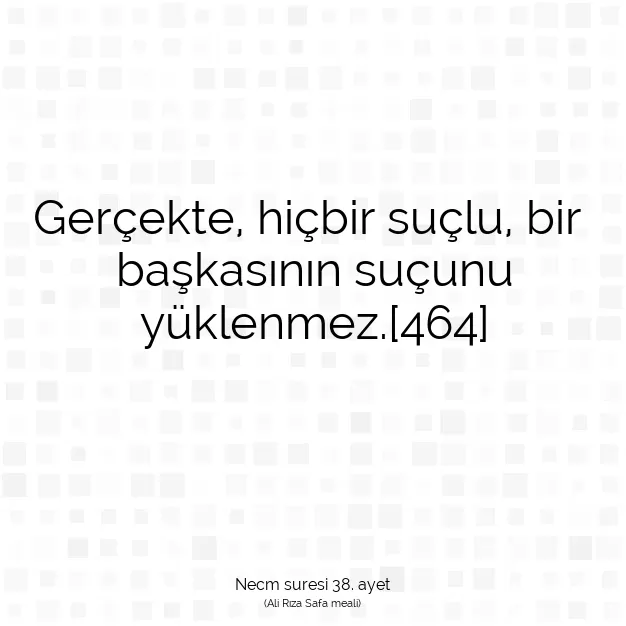 Ayetbul | Kuran Mealleri | Quran | Necm suresi 38. ayet