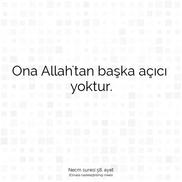 Ayetbul | Kuran Mealleri | Quran | Necm suresi 58. ayet