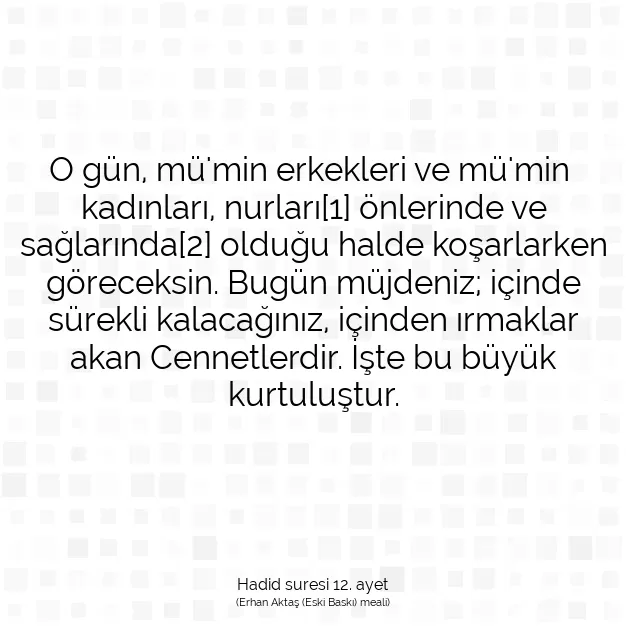 Ayetbul | Kuran Mealleri | Quran | Hadid suresi 12. ayet