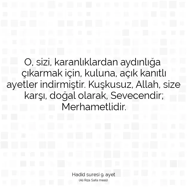 Ayetbul | Kuran Mealleri | Quran | Hadid suresi 9. ayet