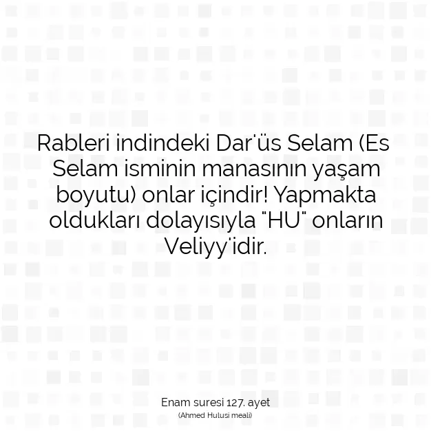 Ayetbul | Kuran Mealleri | Quran | Enam suresi 127. ayet