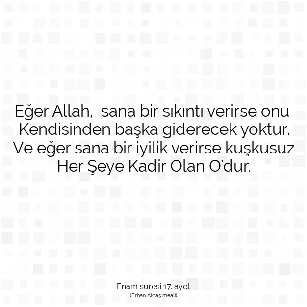 Ayetbul | Kuran Mealleri | Quran | Enam suresi 17. ayet