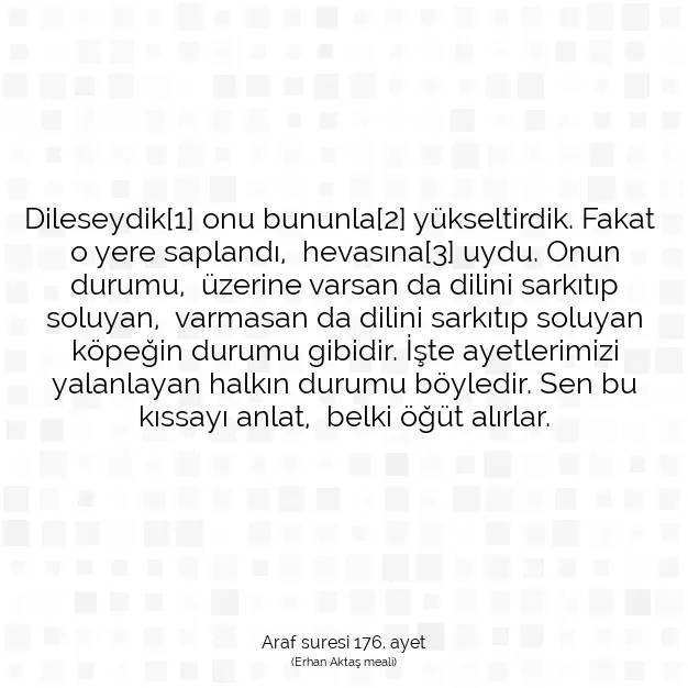 Ayetbul | Kuran Mealleri | Quran | Araf suresi 176. ayet