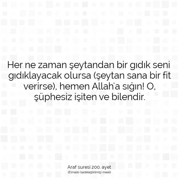 Ayetbul | Kuran Mealleri | Quran | Araf suresi 200. ayet