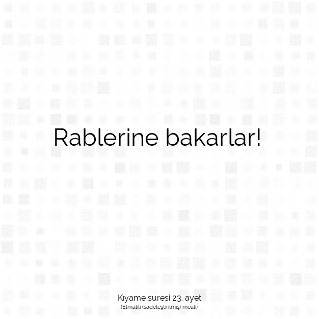 Ayetbul | Kuran Mealleri | Quran | Kıyame suresi 23. ayet