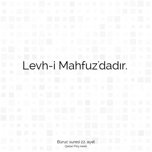 Ayetbul | Kuran Mealleri | Quran | Büruc suresi 22. ayet