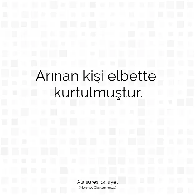 Ayetbul | Kuran Mealleri | Quran | Ala suresi 14. ayet