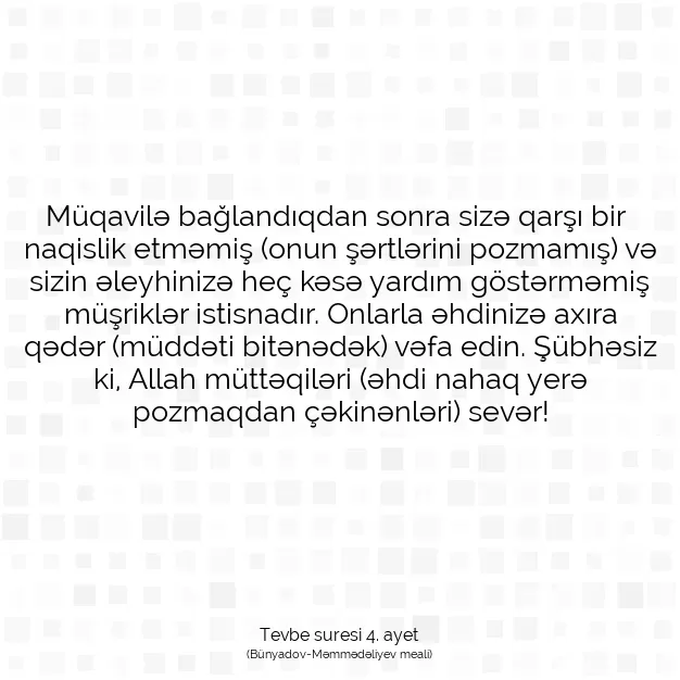 Ayetbul | Kuran Mealleri | Quran | Tevbe suresi 4. ayet