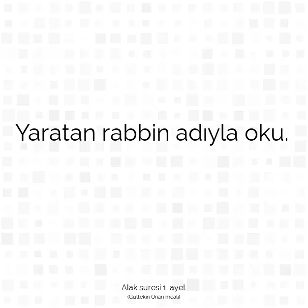 Ayetbul | Kuran Mealleri | Quran | Alak suresi 1. ayet