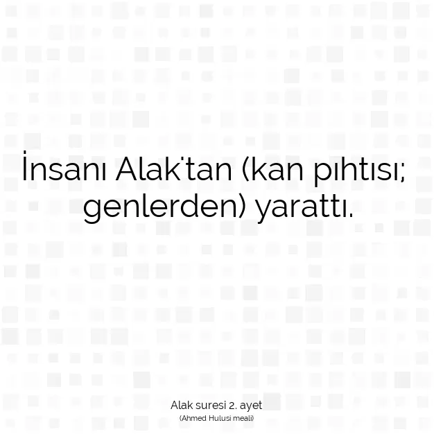 Ayetbul | Kuran Mealleri | Quran | Alak suresi 2. ayet